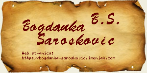 Bogdanka Šarošković vizit kartica